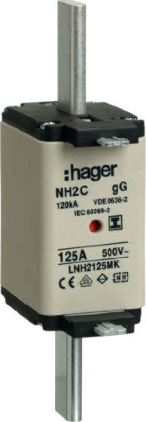 Hager Wkładka bezpiecznikowa NH2C 125A 500V gG (LNH2125MK) 1