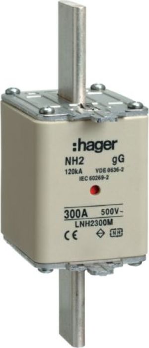 Hager Wkładka bezpiecznikowa NH2 300A 500V gG (LNH2300M) 1