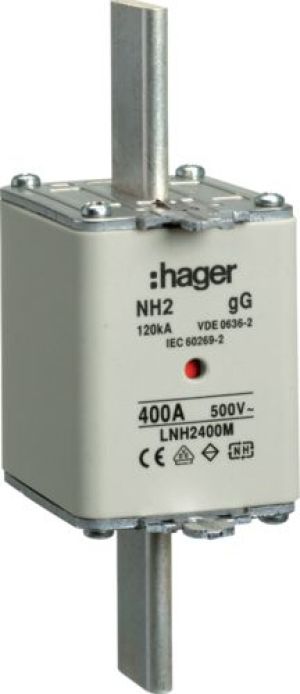Hager Wkładka bezpiecznikowa NH2 400A 500V gG (LNH2400M) 1