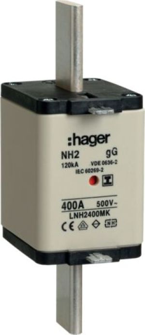 Hager Wkładka bezpiecznikowa NH2 400A 500V gG (LNH2400MK) 1