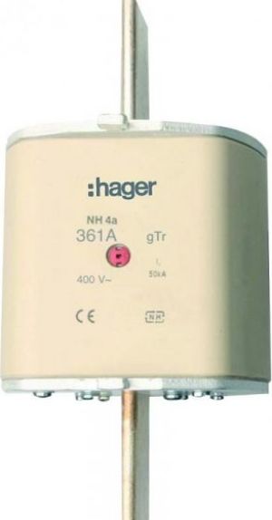 Hager Wkładka bezpiecznikowa NH3 361A gTr 400V (LNH30361M4T) 1