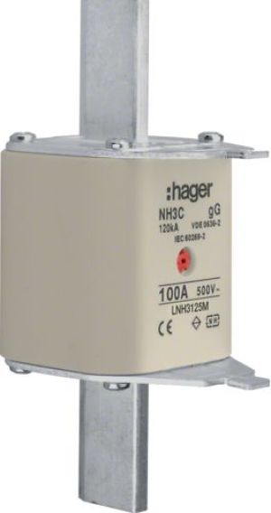 Hager Wkładka bezpiecznikowa NH3C 125A 500V gG (LNH3125M) 1