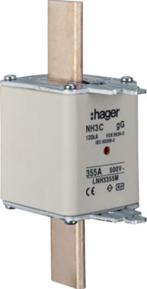 Hager Wkładka bezpiecznikowa NH3C 355A 500V gG (LNH3355M) 1