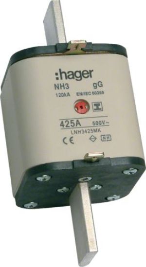 Hager Wkładka bezpiecznikowa NH3 425A 500V gG (LNH3425MK) 1