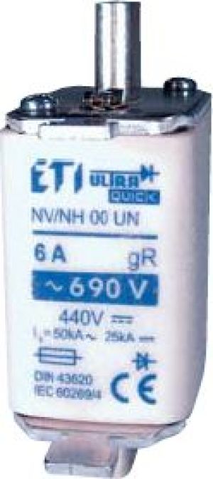 Eti-Polam Wkładka bezpiecznikowa NH00C 100A gR 690V M00CUQ U-N (004331028) 1