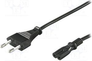 Kabel zasilający Goobay Kabel zasilający Euro CEE 7/16 - IEC 320 C7, 3m (95038) 1