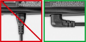 Kabel zasilający Goobay Kabel zasilający kątowy EURO radiowy CEE 7/16 - IEC 320 C7 2m (97350) 2