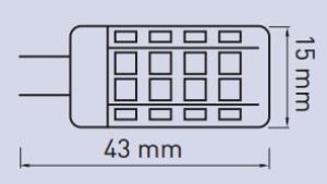GTV Żarówka LED G4 3,5W 320lm 12V DC neutralna biała (LD-G4P35W-40) 2