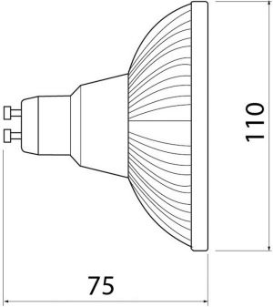 GTV Żarówka LED GU10 12W biała 950lm 85 - 265V biała ciepły (LD-ES11110-30) 2