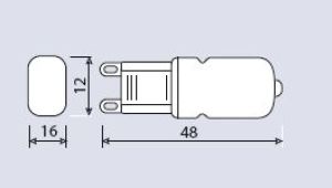 GTV Żarówka LED G9 3W 240lm 220 - 240V neutralna biała (LD-G93W24-45) 2