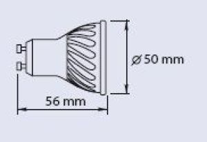 GTV Żarówka LED GU10 7,5W 570lm 220 - 240V ciepła biała (LD-PC7510-30) 2