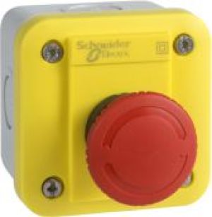 Schneider Electric Kaseta z przyciskiem bezpieczeństwa przez obrót 1R żółta IP65 (XALEK1701) 1