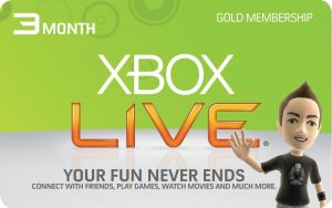 Microsoft Xbox 360 : 3 miesięczny abonament Xbox Live Gold 1