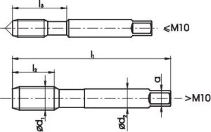 Fanar Gwintownik ręczny M5 3szt. (A1-230001-0050) 2