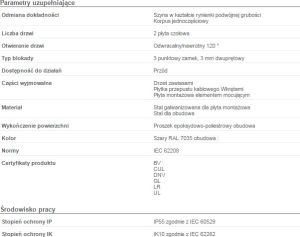 Schneider Obudowa S3D 1200 x 1200 x 300mm IP55 z płytą montażową (NSYS3D121230DP) 2