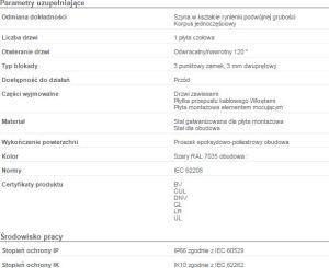 Schneider Obudowa S3D 800 x 1000 x 250mm IP66 z płytą montażową (NSYS3D10825P) 2