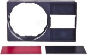 Schneider Electric Szyld opisowy 30x50mm z etykietą czarny/czerwony 22mm czarny prostokątny (ZBY6H101) 1