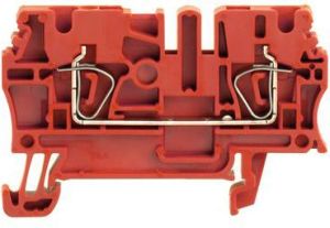 Weidmuller Złączka szynowa przelotowa 2-przewodowa 2,5mm2 czerwona (1683260000) 1