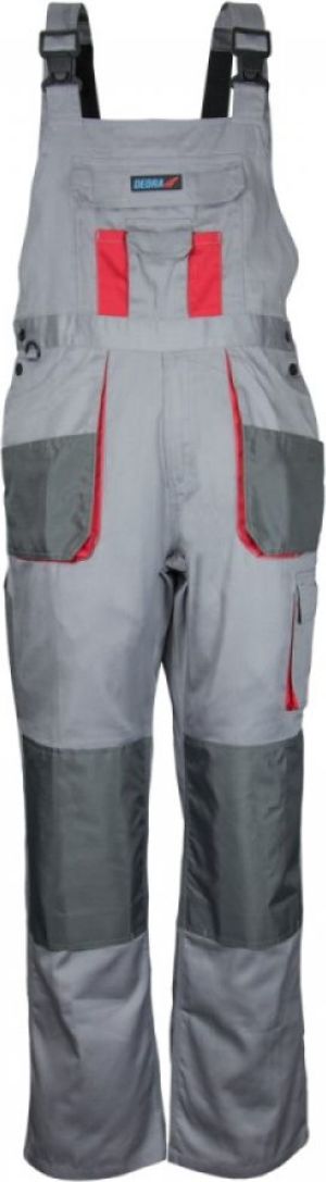 Dedra Spodnie ochronne ogrodniczki Comfort Line szare rozmiar L / 52 (BH3SO-L) 1