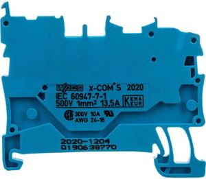 Wago Złaczka bazowa X-COMS 1-przewodowa 1 pinowa niebieska (2020-1204) 1