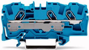 Wago Złączka szynowa 3-przewodowa 6mm2 niebieska (2006-1304) 1