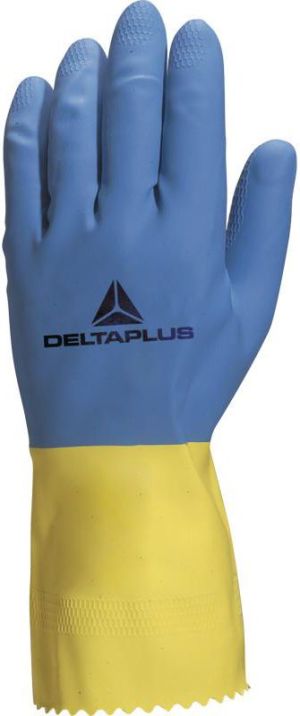 Delta Plus Rękawice gospodarcza lateksowa zółto-niebieska 8/9 (VE330BJ08) 1