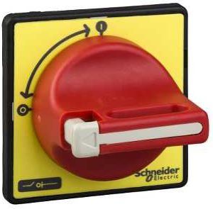 Schneider Napęd drzwiowy czerwono-żółty z blokadą 60 x 60mm (KCD1PZ) 1