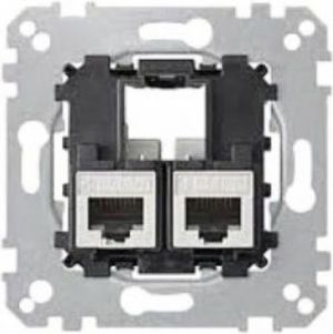 Schneider Electric Merten Gniazdo komputerowe podwójne RJ45 kat.6 UTP (MTN4576-0002) 1