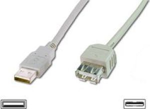 Kabel USB Digitus Kabel przedłużający USB 2.0 typ A beżowy 3m (AK-300200-030-E) 1