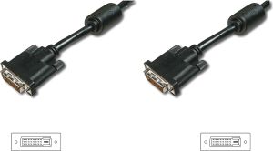 Kabel Digitus DVI-D - DVI-D 10m czarny (AK-320101-100-S) 1