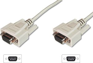 Digitus DB-9 - DB-9, 3m, Beżowy (AK-610106-030-E) 1