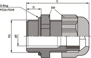LAPP Dławnica kablowa poliamidowa PG11 IP68 SKINTOP ST 11 czarna (53015220) 2