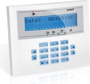 Satel Manipulator LCD niebieskie podświetlenie INTEGRA (INT-KLCDL-BL) 1