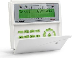 Satel Manipulator LCD z czytnikiem zbliżeniowym zielone podświetlenie INTEGRA (INT-KLCDR-GR) 1