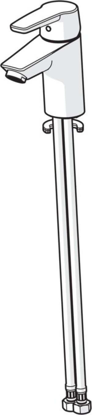 Bateria umywalkowa Oras Saga stojąca chrom (3910F) 3