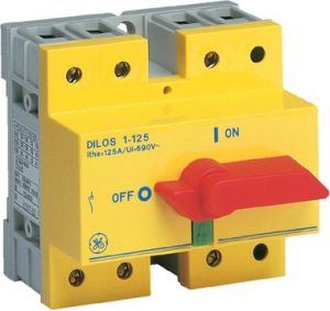 GE Power Rozłącznik izolacyjny DILOS 1 100A 3P czerwony/żółty bezpieczeństwa D/061316-203 (730068) 1