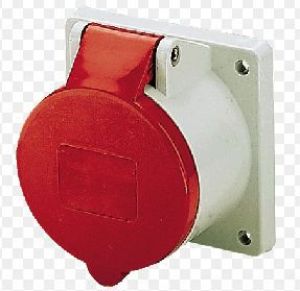 Mennekes Gniazdo tablicowe proste czerwone 16A 400V IP44 (MEN1385) 1