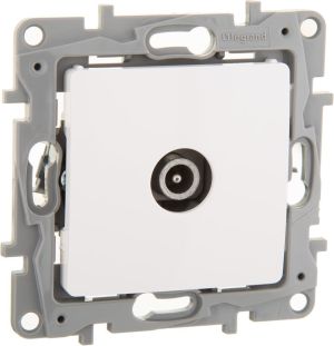 Legrand Gniazdo antenowe NILOE TV męskie przelotowe białe (764552) 2