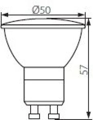 Kanlux Żarówka LED GU10 7W-WW-W (24500) 2