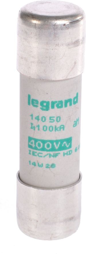 Legrand Wkładka bezpiecznikowa cylindryczna 50A aM 400V HPC 14 x 51mm (014050) 1