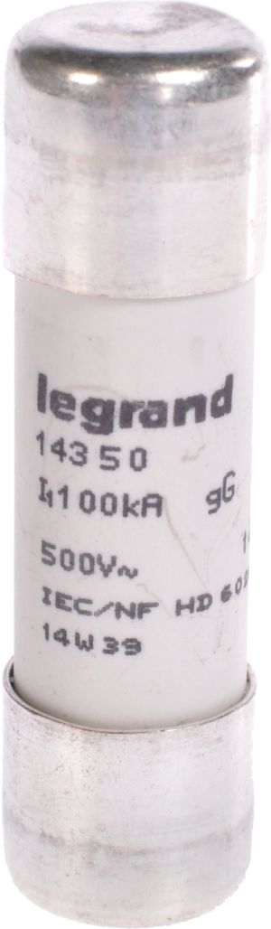 Legrand Wkładka bezpiecznikowa cylindryczna 50A gL 500V HPC 14 x 51mm (014350) 1