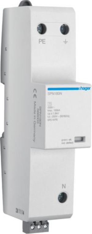 Hager Ogranicznik przepięć B+C 1P 25kA 255V 3,5kV (SPN180N) 1