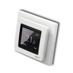 Devi Termostat elektroniczny DEVIreg Touch 230V 16A 5-35°C IP21 śnieżnobiały (140F1071) 2