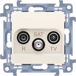 Kontakt-Simon Gniazdo antenowe Simon 10 R-TV-SAT końcowe kremowe IP20 (CASK.01/41) 1