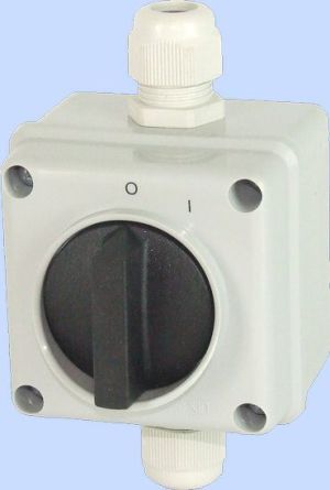 Elektromet Łącznik krzywkowy 0-1 1P 12A w obudowie Łuk E12-53 IP65 (921253) 1