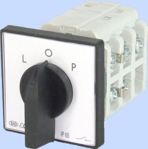 Elektromet Łącznik krzywkowy L-0-P 3P 40A IP65 z płytką Łuk 40-42 (924027) 1