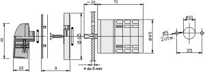 Elektromet Łącznik krzywkowy L-0-P 3P 25A IP65 Łuk E25-42 (952541) 2