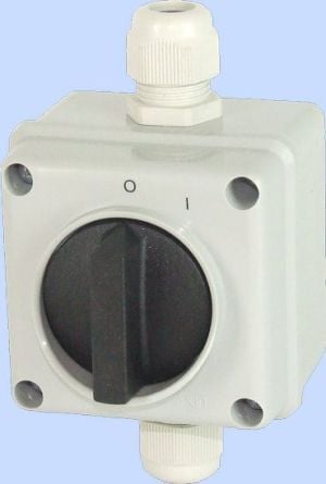 Elektromet Łącznik krzywkowy 0-1 3P 12A IP65 Łuk E12-13 w obudowie (921213) 1