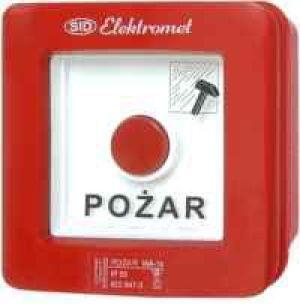 Elektromet Ręczny ostrzegacz pożarowy 2Z 12A NO-NO IP65 WPp-2s ROP A (921552) 1