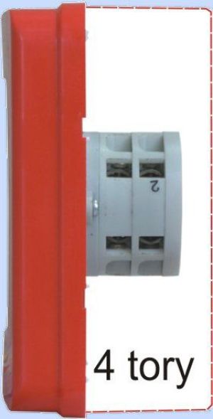 Elektromet Wyłącznik alarmowy z zamkiem 4Z 12A /WYŁĄCZNK GŁÓWNY/ IP55 WGZ-5s (921494) 2